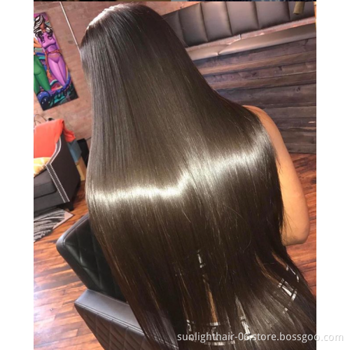Sunlight Brazilian raw unprocessed virgin hair Wigs Pre Plucked Hair Line with Baby Hair 13*4HD Lace Frontal wigs